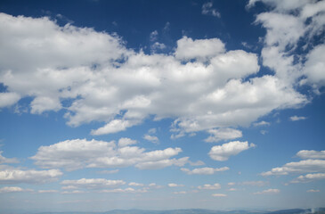 Fototapeta premium Beautiful blue sky and clouds natural background