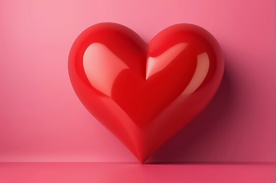 Red heart background for valentine day.