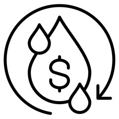 Liquidity Icon For Design