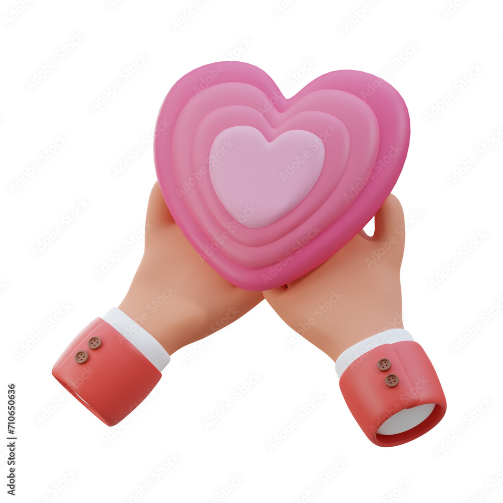 Poster 3d heart model beating strong. 3d illustration, 3d element, 3d rendering. 3d visualization isolated 
