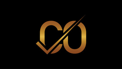 CO Letter Logo Design Template Vector. Creative initials letter CO logo concept.