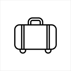 Suitcase icon. for web design isolated on white background.
