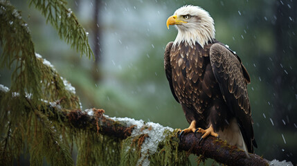 bald eagle on a branch