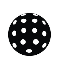 Black and white Pickleball. You can use it as club logo, banner design etc.