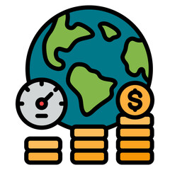 Economic Indicator Icon For Design