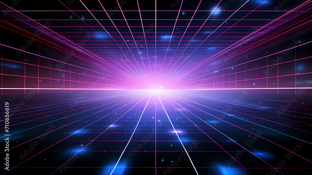 Poster abstract background and data transfer concept, abstract line art background