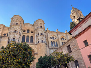 Famous cathedral in Malaga, Spain - 710658067