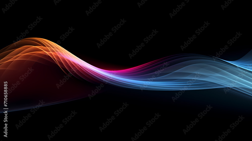 Poster abstract background and data transfer concept, abstract line art background