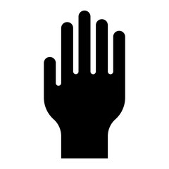 hand glyph icon