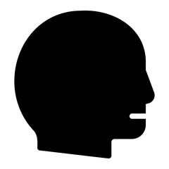 head glyph icon