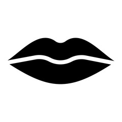 lips glyph icon