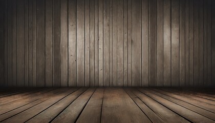 spooky halloween background with empty wooden planks illustration