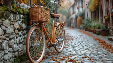 Zelfklevend Fotobehang bicycle in the street © Ivan