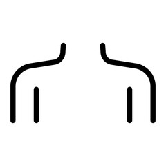 shoulder line icon