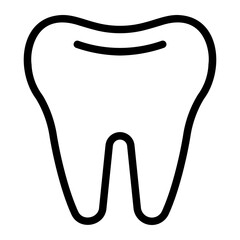 teeth line icon