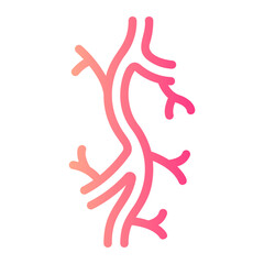 blood vessel gradient icon