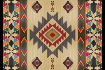 Southwest Geometric Area Rugs for Living Room-38