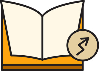 Book and Chart Icon
