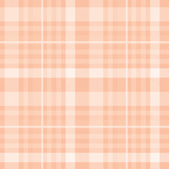 Seamless tartan plaid pattern in Peach tone