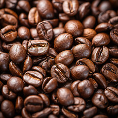 Fototapeta premium Fresh roasted coffee beans