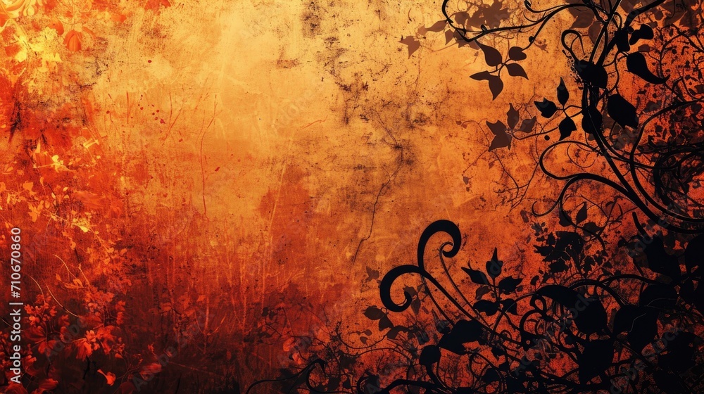 Poster floral style textures and backgrounds frame with space for text or image