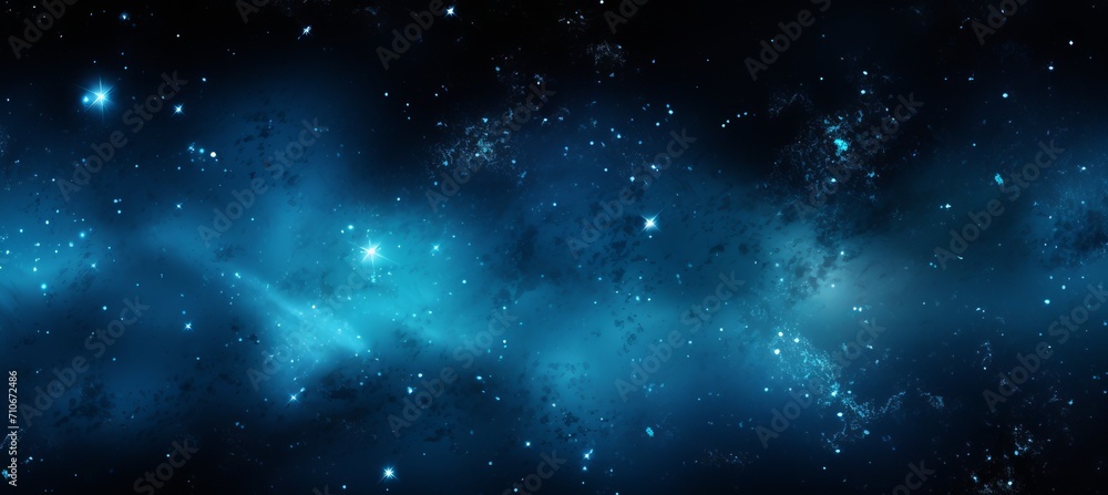 Poster captivating and ethereal star field with a stunning nebula in the vastness of outer space