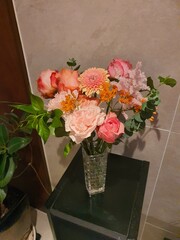 A bundle of flowers for wedding anniversary