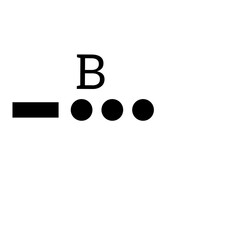 International Morse code alphabet