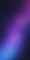 Dark blue purple glowing grainy gradient background black noise texture poster header banner design