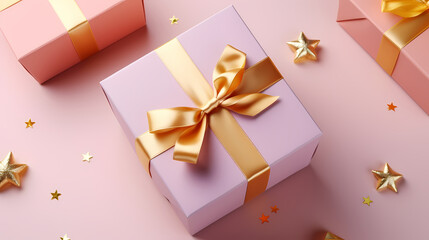 Fototapeta na wymiar Holiday gift box for birthdays, holiday anniversaries, Valentine's Day and weddings