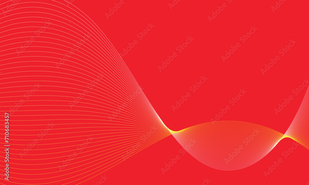Poster abstract seamless geometric thin wave line with white red.