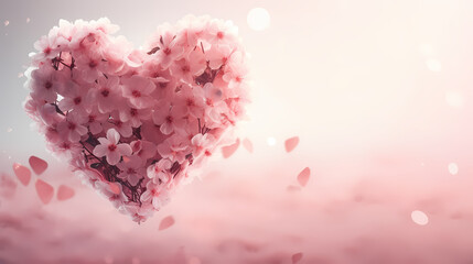 Valentine's Day background with hearts, love and romance background