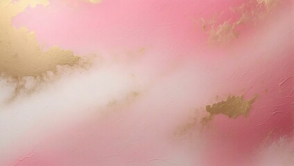 A simple noisy, grainy, gradient background, a mixture of Pink, White, and Gold. generative AI