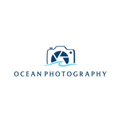 Fototapeta premium Ocean Sea Wave Photography Logo Design