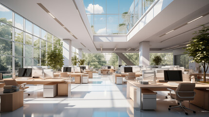 Co working environment open office background image