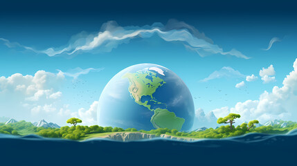 World environment day concept ecology protection environment, environmental protection background