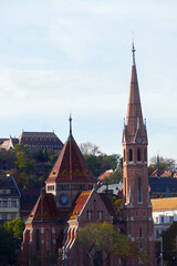 Fototapeta premium Reformierte Kirche am Szilágyi Dezső-Platz in Budapest
