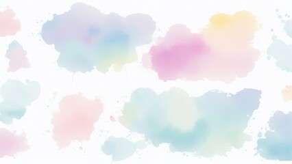 Pastel Watercolor brush stroke Clipart Background