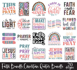 Faith SVG Bundle, Christian Quotes Bundle, Bible Verses Bundle