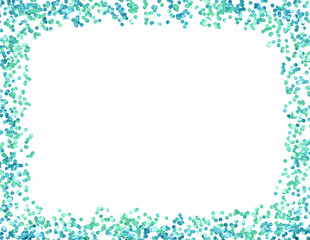 christmas frame with snowflakes