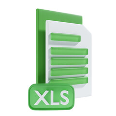 Obraz premium xls file icon