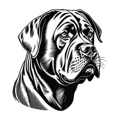 Cane Corso dog vector EPS