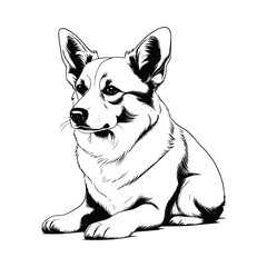 Corgi dog vector EPS