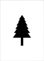 Obraz premium simple tree vector 