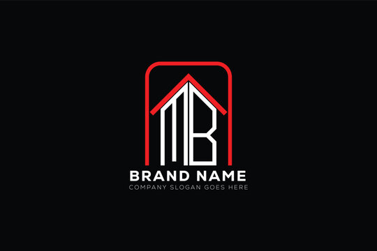 MB letter creative real estate vector logo design . MB creative initials letter logo concept. MB house sheap logo