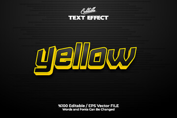 Editable Yellow Text Effect