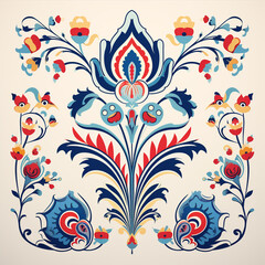 Fototapeta na wymiar Turkish ornament, pattern or print in vector style