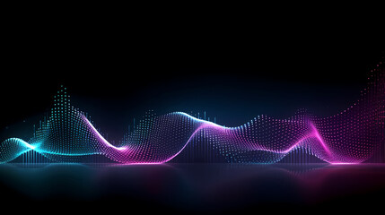 Abstract background and data transfer concept, abstract line art background