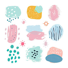 free vector set free hand doodle shape