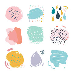 free vector set free hand doodle shape